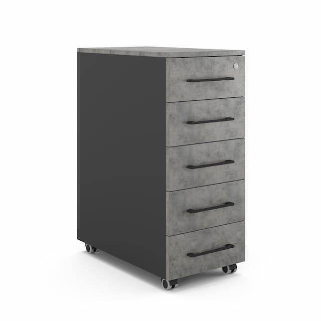 Тумба мобильная Kobor TМ5-40/50 black/chicago