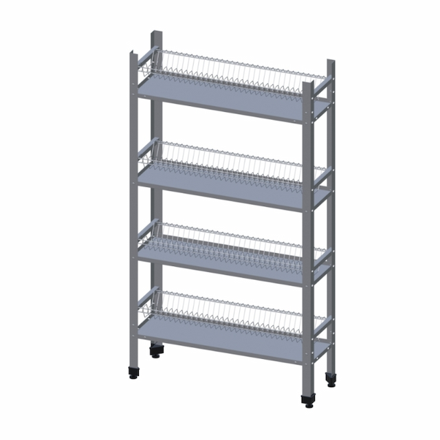 Стеллаж для сушки посуды Юг-Технология ПКТ-4-Н ЮТ