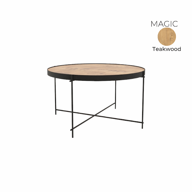 Стол журнальный круглый Алсав 21MAGIC.008 Teakwood