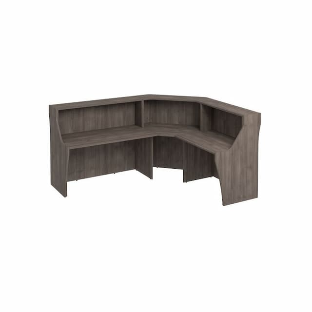 Стойка ресепшен угловая левая/правая Юнитекс КОМФОРТ К.9233 ШТ дуб шамони темный