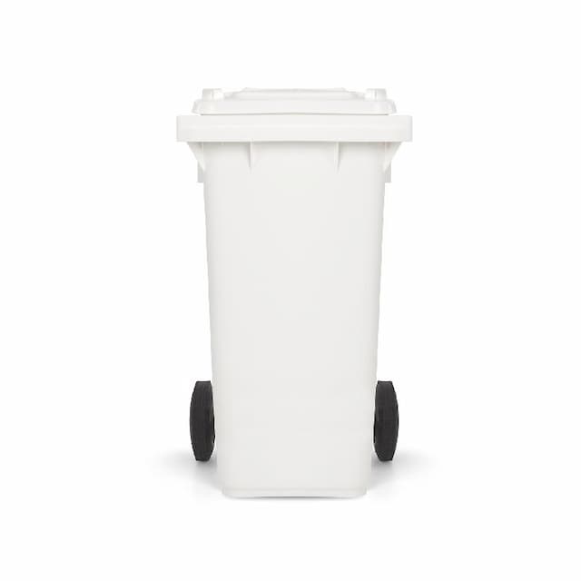 Контейнер для мусора TTS белый, 120 л