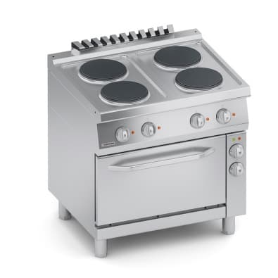 Плита VEROTERM VT7CUE10FV 4 конфорочная 700 серии с конвекционным шкафом