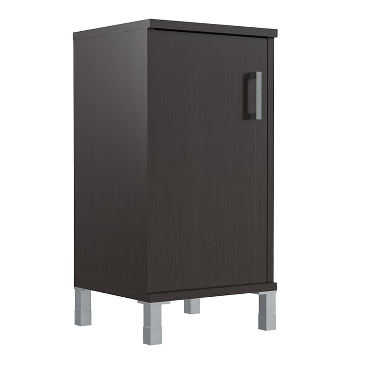 Шкаф-колонка низкая с глухой малой дверью Skyland B 411.2(L) венге магия 475х450х920 BORN