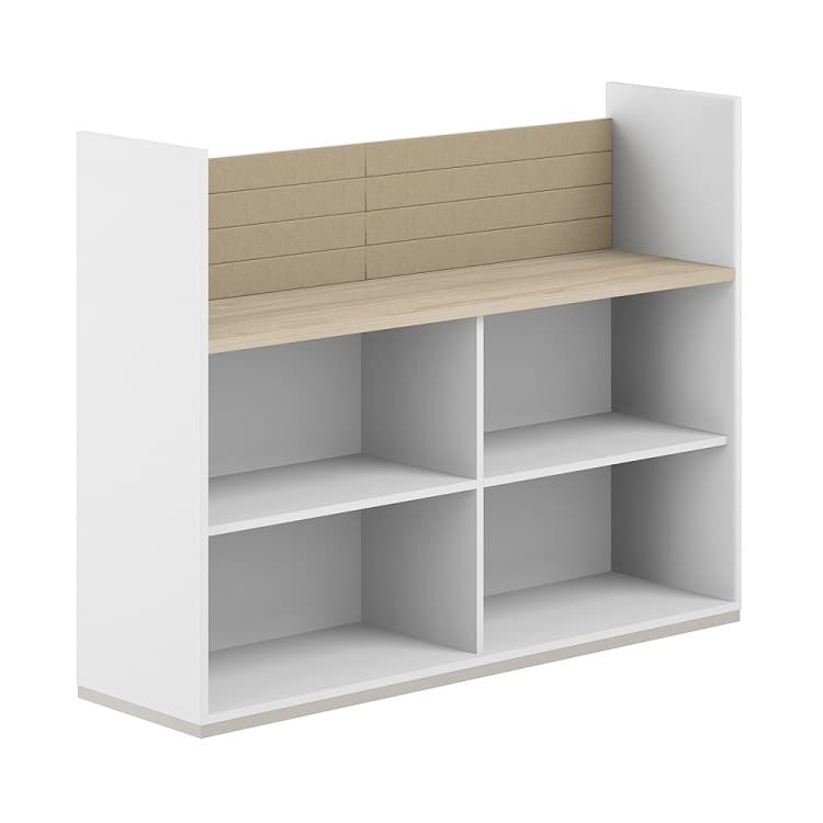 Стеллаж-комбо 1238 односторонний Norden Allegro AG.251.200.651.BG с экраном тканевым низким