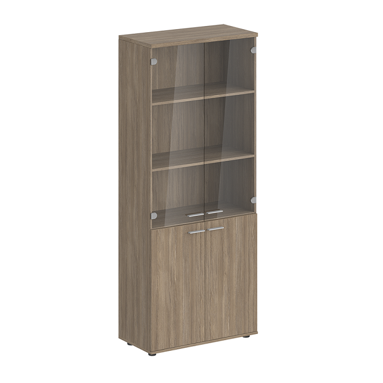 Шкаф высокий 4-х дверный со стеклом Norden Сигма SG.811.OD.OD.GL