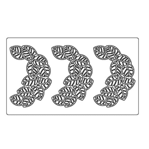 Форма силиконовая PAVONI PAVODECOR "Листья 1" 141х100мм h2мм, 8,5мл, 3 ячейки, для декора