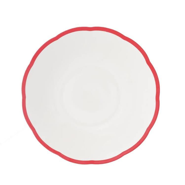 Салатник с цветным кантом (красный) Ø 23,7 см Bitossi Petalo PET00017 Bordo rosso
