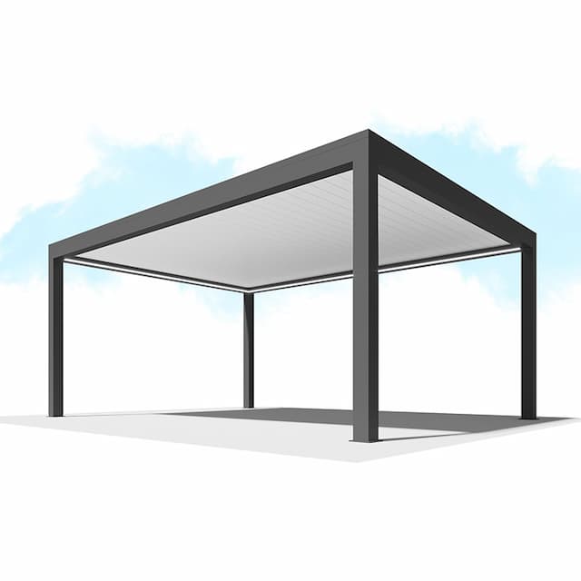 Пергола Сити-Форм Pergola В500-25П Bioclimatic с поворотными ламелями ЛАМЕЛЬ 250 X 53 (3,5х6,0) 2 модуля