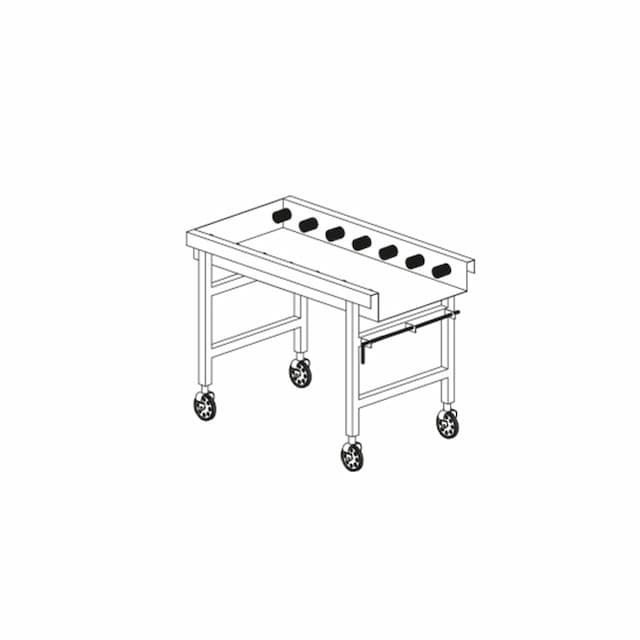 Стол выходной роликовый DIHR LC 96/2A для AX