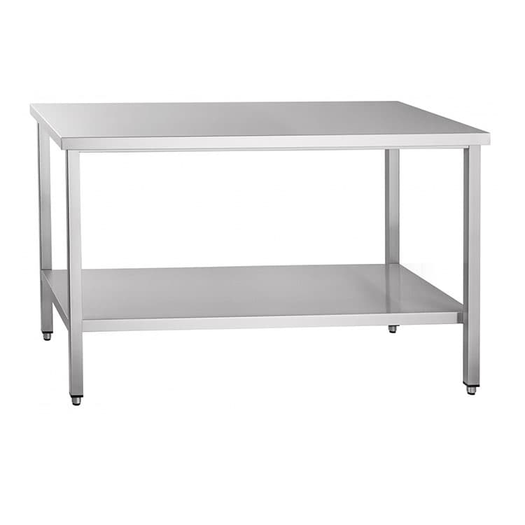 Стол производственный Abat СПРО-7-4 (столешница-нерж., каркас с полкой-нерж.)