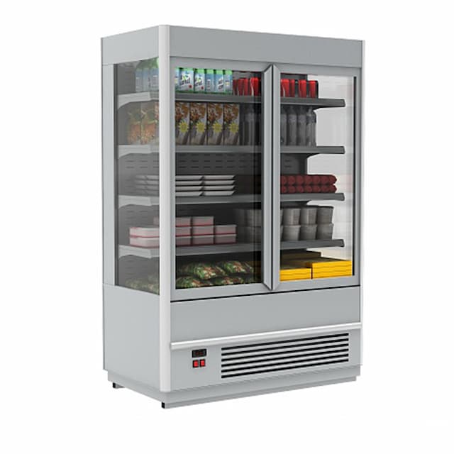 Витрина холодильная Полюс CUBA FC 20-08 VV 1,0-1 (распашные двери)