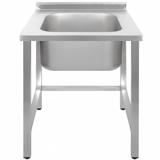 Ванна моечная односекционная Luxstahl ВМ1 6/6/8.5 (0.8) без фартука