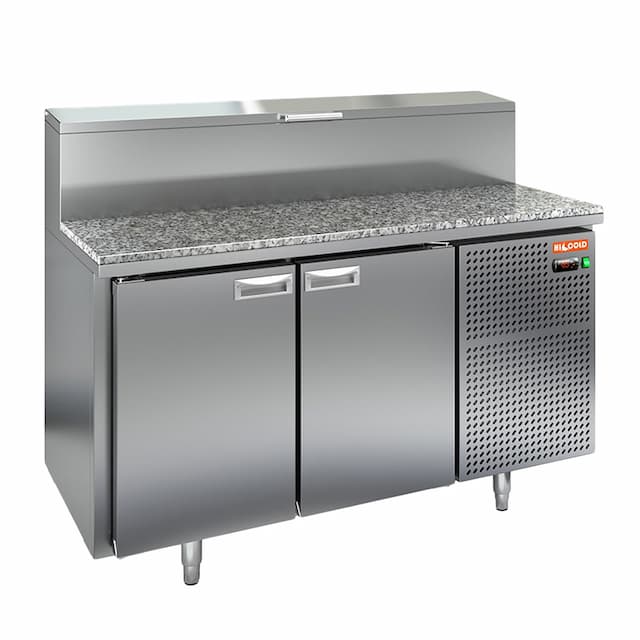 Стол охлаждаемый для пиццы Hicold PZ2-11/GN (1/6) камень